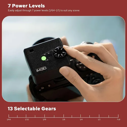 Vista 12 de Godox iM30 Mini Flash para Canon/Sony/Fujifilm/Nikon/Panasonic/Olympus