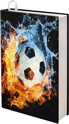 Vista 18 de Rnyleeg Fundas de libro de fútbol americano para niños escolares de 9 x 11 pulgadas, funda elástica para libro de tapa dura, funda protectora