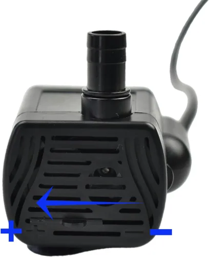 Vista 3 de CONQUERALL DC 3.5-9V DC micro bomba sumergible interfaz USB 200L/h caudal ajustable, adecuado para paneles solares, fuente de gato