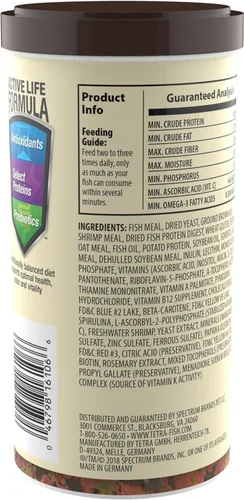 Vista 2 de TetraMin Alimento en escamas tropicales nutricionalmente equilibrado para peces tropicales, 7.06 onzas (paquete de 1)