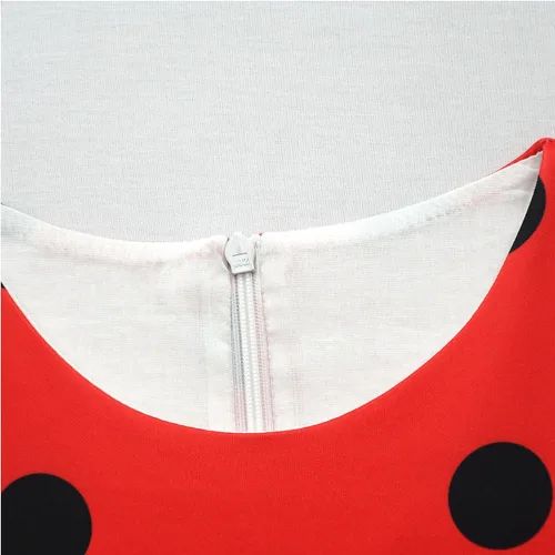 Vista 5 de FRONC Vestidos de dibujos animados para niñas, disfraz de Halloween con máscara de ojos y guantes