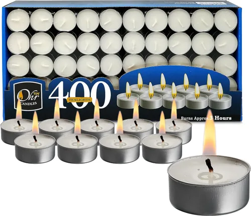 Vista 8 de Ohr Candles Velas Tealight – Paquete de 25 velas de té – Velas blancas sin perfume – 3 horas de tiempo de combustión