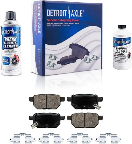 Vista 74 de Detroit Axle - Pastillas de Freno Traseras de Cerámica Izquierda Reemplazo de Pinza para Silverado Sierra Suburban 1500 Tahoe Yukon Escalade ESV EXT