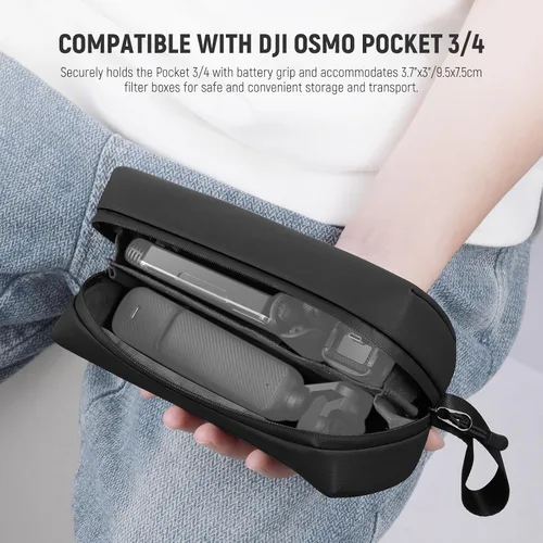 Vista 2 de NEEWER Bolsa de transporte para bolsillo 4 bolsillos 3, protección a prueba de polvo, a prueba de salpicaduras, absorción de golpes, resistente a