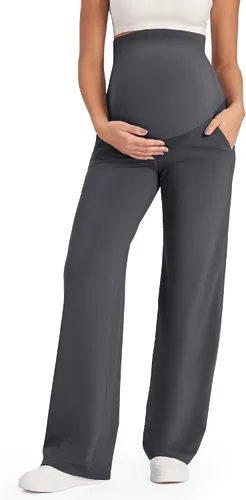 Vista 25 de G4Free EverGoing - Pantalones de maternidad sobre el vientre, pantalones de Negro