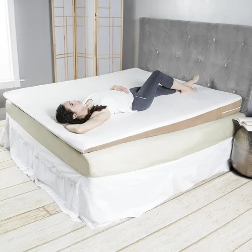 Vista 8 de Avana Almohada inclinada de espuma viscoelástica con cubierta de Tencel refrescante, tamaño queen