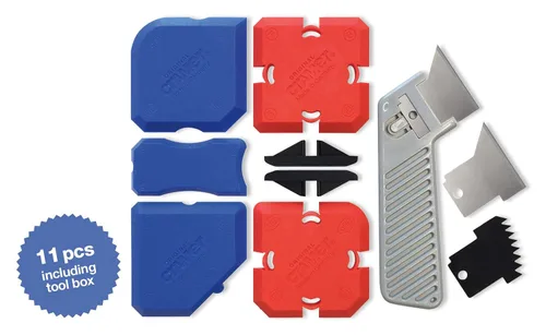 Vista 2 de Cramer 40407US Kit de perfilado de silicona7 - Kit de herramientas de calafateo profesional con herramientas de acabado de sellador y herramientas
