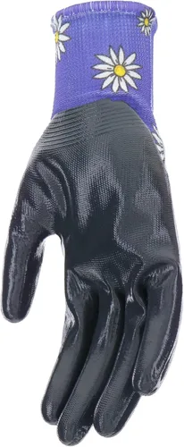 Vista 4 de MUD Grip - Guantes de jardinería para mujer con revestimiento de nitrilo plano y revestimiento de nitrilo
