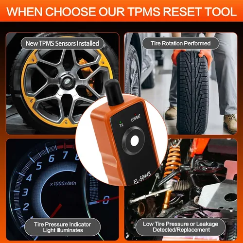 Vista 7 de Herramienta de reaprendizaje TPMS para sensor de neumáticos de automóvil, FIRSTOOL EL-50448 TPMS herramienta de reinicio de neumáticos, herramienta