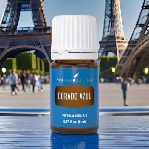 Vista 6 de Dorado Azul de 0.2 fl oz por Young Living - 100% puro y de grado premium - Aceite esencial calmante para la piel - Aromaterapia con infusión