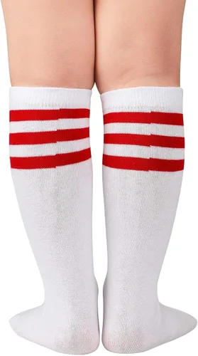 Vista 2 de Century Star Calcetines de fútbol para niños y niñas, calcetines atléticos de algodón