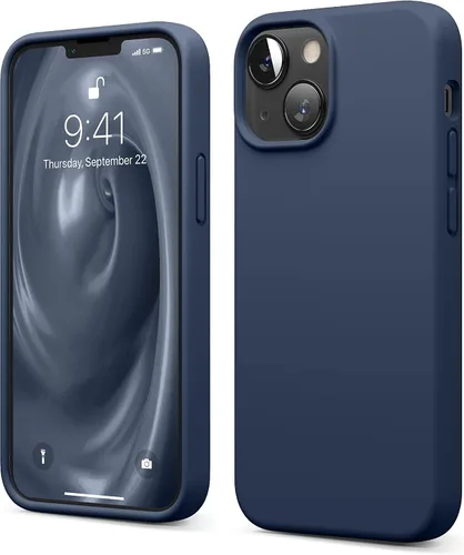 Vista 9 de elago Funda de silicona líquida prémium para iPhone 13 Mini, color negro