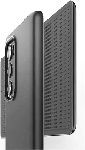 Vista 5 de Funda protectora negra para LG Wing - Funda protectora delgada a prueba de golpes para teléfono LG Wing 5G