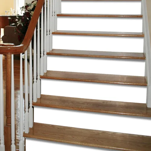 Vista 8 de funlife 3 calcomanías de vinilo autoadhesivas para escaleras para pelar y pegar, 39.37 x 7.09 pulgadas, color blanco puro