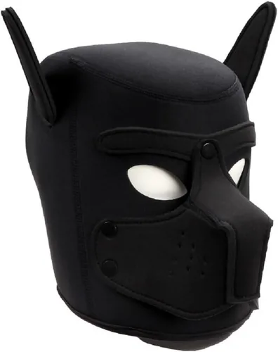 Vista 11 de Bozal de neopreno para cachorro, capucha para perro, máscara de juego
