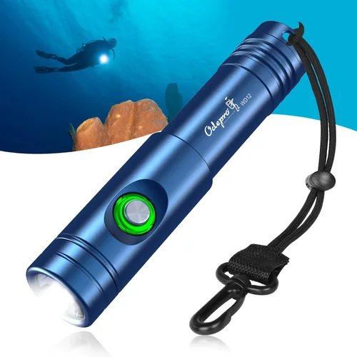 Vista 8 de WD12 - Linterna de buceo de 1400 lúmenes, color negro
