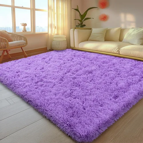 Vista 68 de Mugorn - Alfombras suaves y esponjosas de 2 x 3 pies para el hogar, alfombra pequeña con 4 mallas antideslizantes, color negro, 2 x 3 pies