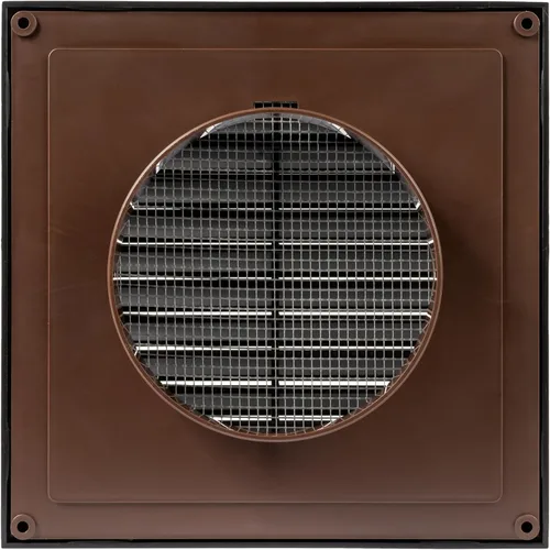 Vista 7 de Vent Systems Cubierta de ventilación negra de 4 pulgadas, cubierta de ventilación de plástico duradero con cuello de montaje y pantalla de malla