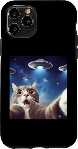 Vista 10 de Funda clásica para iPhone 15 con diseño de gato alienígena