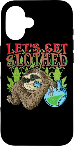 Vista 32 de Sloth Smokes Grass Shirt Marihuana Sloth Cannabis Stoner Case para iPhone 17