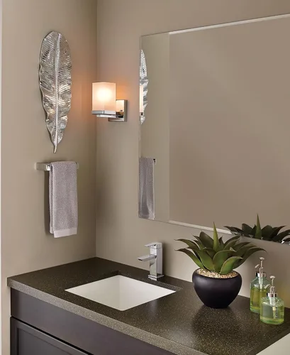Vista 6 de Moen YB8886CH Barra de toalla de mano de baño de 90 grados, cromo