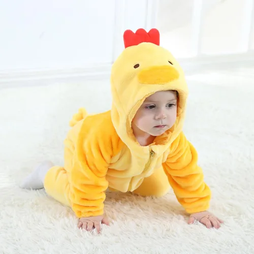 Vista 4 de Nicoxijia Disfraz de Halloween para bebé niño y niña, dinosauriolangosta recién nacido, divertido disfraz de animal para fiesta, cosplay, conjunto