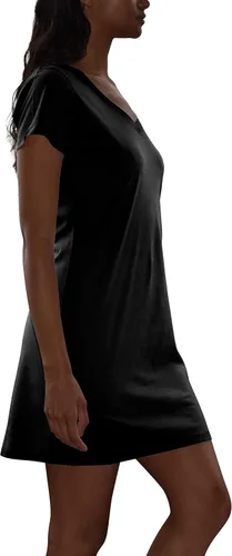 Vista 4 de Sexy Basics Camisa de algodón suave con cuello en V para mujer, paquete múltiple