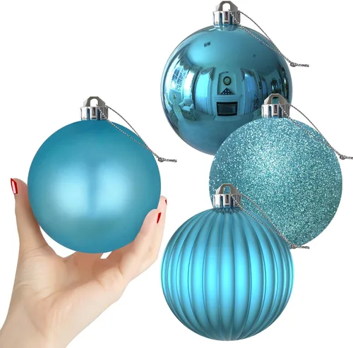 Vista 145 de Esferas pequeñas de bronce de 1.6 pulgadas para decoración del árbol de Navidad, adornos inastillables para cumpleaños, Halloween, vacaciones, boda