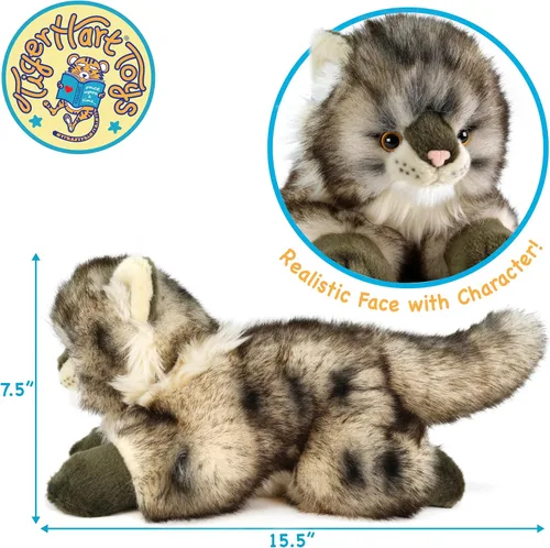 Vista 4 de TigerHart Ricky The Maine Coon - Peluche de 16 pulgadas