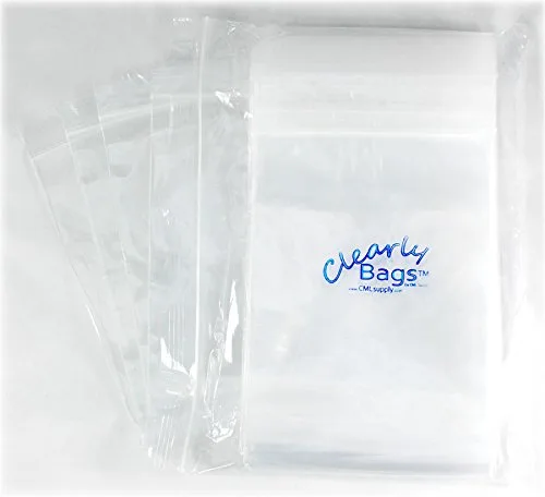 Vista 2 de ClearlyBags Bolsa de almacenamiento de plástico con cierre de 8 "x 10" 6 mil transparente Zip Lock Pk/100 8x10