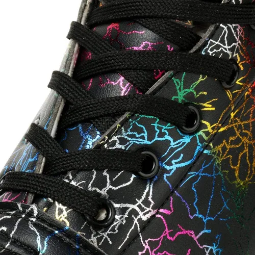 Vista 4 de Patines de ruedas para mujeres y hombres, zapatos altos de piel de vacuno, patines clásicos de doble fila, patines de cuatro ruedas para hombres