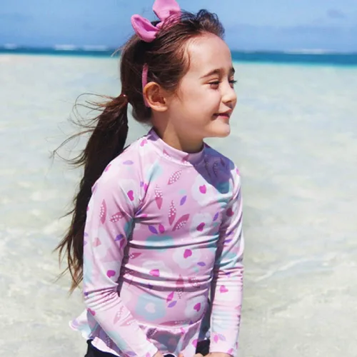 Vista 4 de Jojobaby Traje de baño de dos piezas con protección solar UPF 50+ para bebésniñas