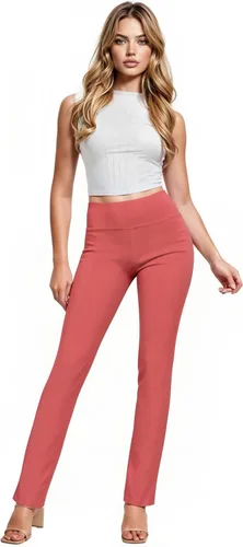 Vista 23 de Hybrid & Company - Pantalones de oficina Millennium ajustados con corte para bota para mujer 10768-negroblanco