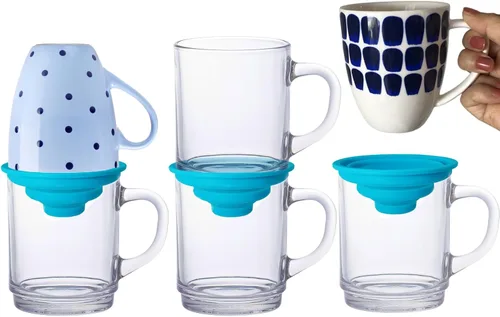 Vista 9 de Apilador de Tazas Organizador de Estante para Armario de Cocina para Organización de Alacena y Despensa - Solución de Almacenamiento Expandible