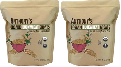 Vista 7 de Anthony's Groats de Trigo Sarraceno Orgánico Descascarillado, 1.5 lb, Sin Gluten, Sin OGM
