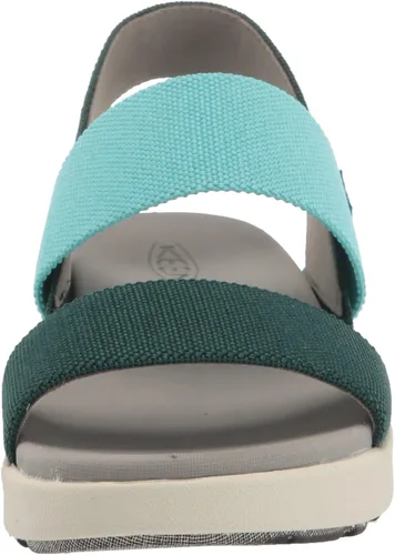 Vista 2 de KEEN Sandalias de cuña Elle Backstrap Casual Plataforma de punta abierta para mujer