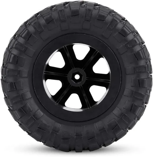 Vista 9 de Oumefar 4 unids/set de neumáticos de coche a control remoto, neumáticos de goma, accesorios de control remoto, pieza de coche militar para vehículos