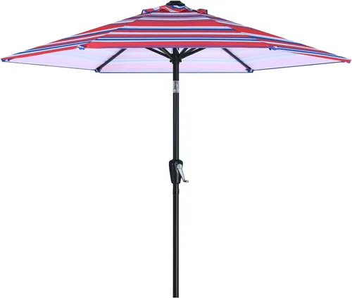 Vista 53 de ABCCANOPY 7.5FT Patio Umbrella Outdoor 6 RibsTable Umbrella(Brown)