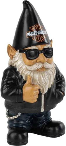 Vista 2 de Harley-Davidson Bar & Shield Esculpido Biker Garden Gnomo Ace