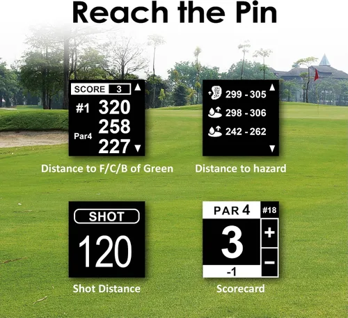 Vista 5 de CANMORE TW356 - Dispositivo portátil con GPS de golf para hombres y mujeres, más de 41,000 campos precargados actualizados en todo el mundo