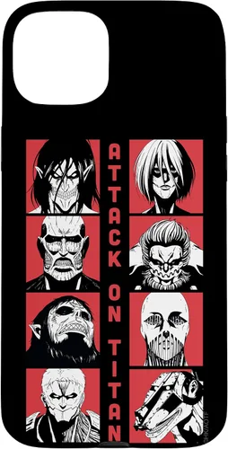 Vista 9 de Attack on Titan Funda Titan Lineup de temporada 4 para iPhone 17