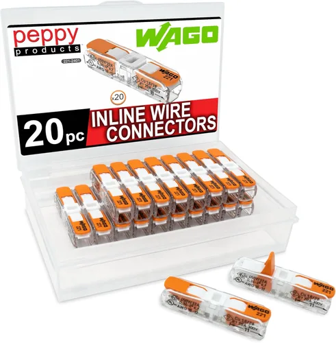 Vista 6 de WAGO 221-2401 Tuercas de palanca compactas para empalme de conectores de cable en línea con estuche 12 piezas
