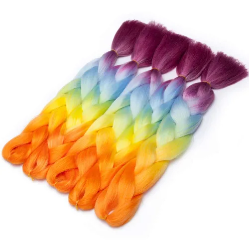 Vista 8 de Trenzas africanas Jumbo de cabello sintético africano trenzado africano, de fibra de alta temperatura, 24 pulgadas, trenzas torcidas Senegal, 3.53