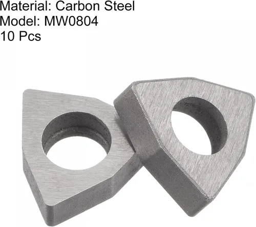 Vista 4 de uxcell Carburo Insertar Asiento Shim MW0804 Herramienta de torneado Rosca Torno Asientos 10 Unids