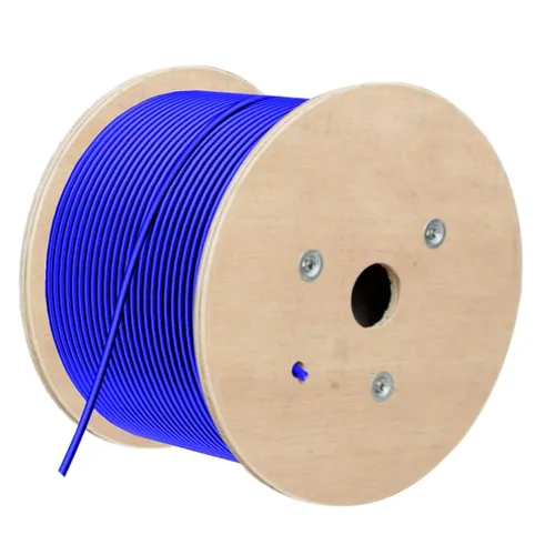 Vista 7 de Cable Ethernet Cat8 a granel de 650 pies Redondo S/FTP para exteriores e interiores, Cable de red LAN Cat8 de alta velocidad, 40 Gbps 2000 MHz, negro