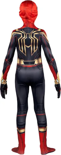 Vista 4 de Marvel Traje Zentai de lujo integrado de Spider-Man para jóvenes