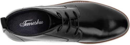 Vista 4 de Temeshu Botas Chukka de punta redonda para hombre botas de vestir clásicas con cordones MS17
