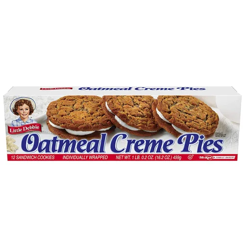 Vista 4 de Little Debbie Pastel de crema de avena caja de 12 unidades (2 cajas) 16.2 onzas