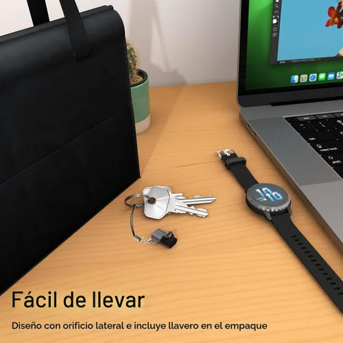 Vista 4 de Cargador USB-C para Garmin Watch, paquete de 3, adaptador de cable de carga USBC