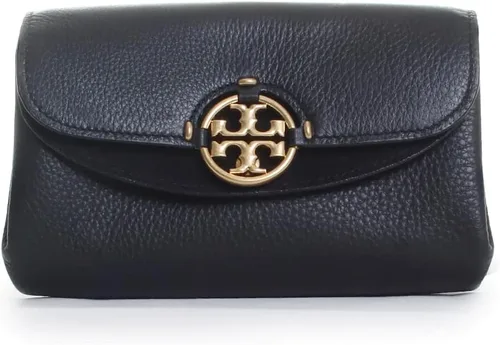 Vista 2 de Tory Burch Miller - Bolso bandolera de cuero para mujer, color marrón, talla S, Ocre claro